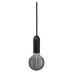 Osram LED Vintage 1906 Suspension Luminaire Rond Noir | Convient pour E27