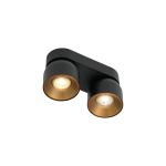 Nordlux Pitcher Spot Métal Noir | Convient pour 2x GU10