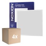 Lot 4x Noxion Panneau LED Ecowhite V4.0 28W 3400lm - 840 Blanc Froid | 60x60cm - Philips driver