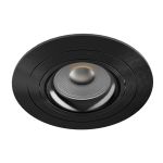 Noxion Encastré Spot Logic MR16 Inclinable Noir | 92mm - Diamètre 80mm - IP20 - incl. GU10 Culot 