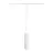 SLV Spot sur rail Suspension Luminaire Spot Enola B Rail Monophasé Aluminium Blanc | Convient pour 1x GU10