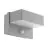 Eglo Applique Murale Azzinano Acier Argent Up & Down 5W 700lm - 830 Blanc Chaud | IP44 - Détecteur de Mouvement et de Lumière