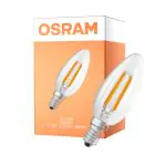 Osram LED Classic E14 Bougie Filament Claire 1.2W 255lm - 840 Blanc Froid | Équivalent 25W