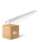 Lot 4x Noxion Réglette Click Réflecteur V2 LED T8 | Convient pour 2x 150cm Tube LED