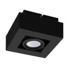Eglo Plafond Spot Mendoza Acier Noir 4.7W 345lm - 830 Blanc Chaud | Dimmable - Convient pour GU10
